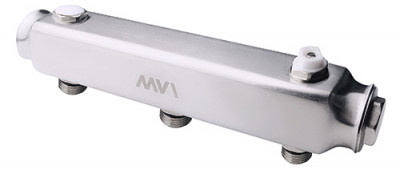 Коллектор из нержавеющей стали MVI, м\ц 100мм, 1"x1/2", 2 выхода ML.402.06