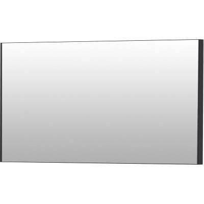 Зеркало в ванную De Aqua Сильвер 140 261676 черное матовое прямоугольное