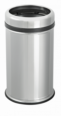 Efor Metal Корзина хром без крышки из нержавеющей стали для мусора 32 л