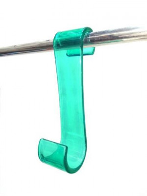 Крючок для ванной Primanova S-образный прозрачно-зеленый, 3.8х3.1х13 см пластик M-B26-24