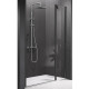 Душевая дверь Novellini Young 120 Y22P117-1H пр-ль черный матовый стекло прозрачное  (Y22P117-1H)