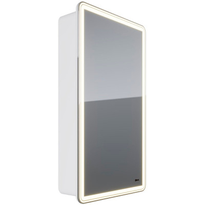 Зеркальный шкаф в ванную Lemark Element 45 LM45ZS-E с подсветкой белый