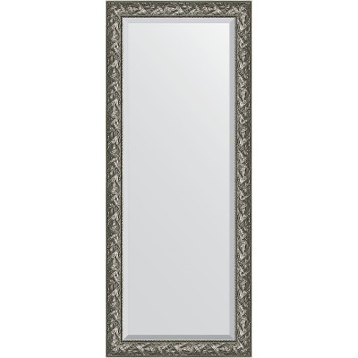 Зеркало напольное Evoform Exclusive Floor 203х84 BY 6125 с фацетом в багетной раме Византия серебро 99 мм