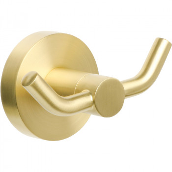 Двойной крючок в ванную Fixsen Comfort Gold FX-87005A золото матовое
