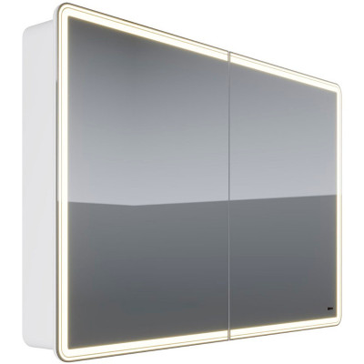 Зеркальный шкаф в ванную Lemark Element 120 LM120ZS-E с подсветкой белый