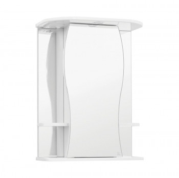 Зеркальный шкаф для ванной Style Line Эко Волна Лорена 55/С белый (ЛС-00000120)