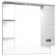 Зеркало со шкафчиком Runo Турин 85 R УТ000002105 с подсветкой белое прямоугольное  (УТ000002105)