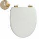 Migliore GIANETA Laccato Bianco 20909 сиденье для унитаза, белый/золото Migliore Milady Bianco DO сиденье для унитаза, белый/золото (20954)
