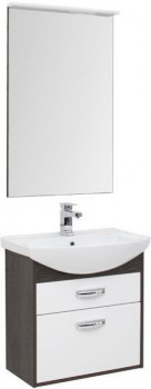 Мебель для ванной Aquanet Грейс 65 дуб кантербери/белый (2 ящика) напольная/подвесная (00198807)