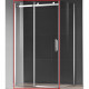 Душевая дверь AQUAme 100 AQM4201F-10 пр-ль хром стекло прозрачное  (AQM4201F-10)