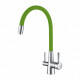 Смеситель Lemark Comfort (LM3075C-Green) для кухни с подключением к фильтру с питьевой водой латунь хром | зеленый  (LM3075C-Green)