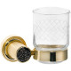 Стакан для ванной Boheme Royal Cristal 10924-G-B подвесной, золото  (10924-G-B)