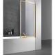 Шторка на ванну Vincea 70x140 VSB-41700CLG пр-ль брашированное золото стекло прозрачное  (VSB-41700CLG)