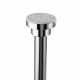 Карниз GFmark хромированный премиум, в ванную комнату 130х240 см без колец, нерж сталь, с усиленным креплением (10023)  (10023)