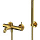 Смеситель для ванны Whitecross Y gold Y1231GL золото с душевым гарнитуром  (Y1231GL)