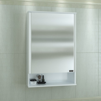 Зеркальный шкаф в ванную СанТа Вегас 60 белый
