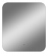 Зеркало подвесное в ванную Misty Адхил подогрев подсветка сенсорное 600x700 прямоугольное белый (АДХ-02-60/70-14)  (АДХ-02-60/70-14)