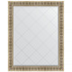 Зеркало настенное Evoform ExclusiveG 122х97 BY 4368 с гравировкой в багетной раме Серебряный акведук 93 мм  (BY 4368)