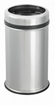 Efor Metal Корзина хром без крышки из нержавеющей стали для мусора 27 л