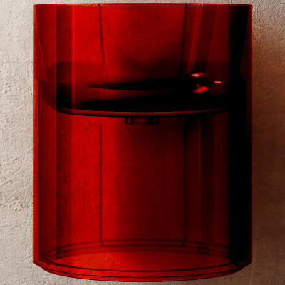 Раковина Abber Kristall 42 AT2704Rubin красная круглая