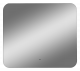 Зеркало подвесное в ванную Misty Адхил подогрев подсветка сенсорное 800x700 прямоугольное белый (АДХ-02-80/70-14)  (АДХ-02-80/70-14)