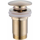 Донный клапан Abber AF0009G click-clack золото матовое для раковины  (AF0009G)