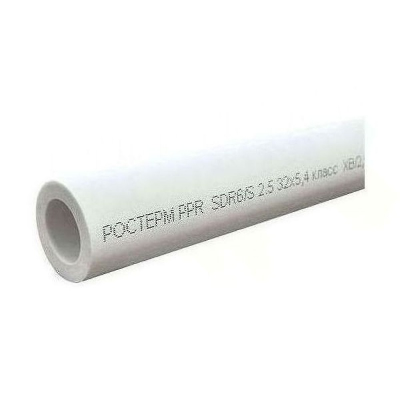 Труба РОСТерм PPR для горячей и холодной воды PN20 25х4,2мм (2) SDR 6 (100013818)