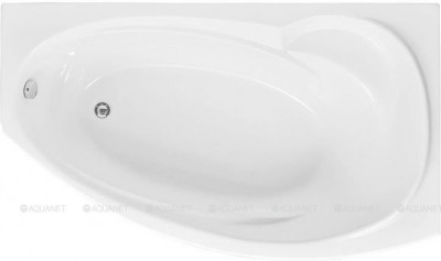 Акриловая ванна Aquanet Jersey 170x90 R с каркасом пристенная асимметричная (00205329)