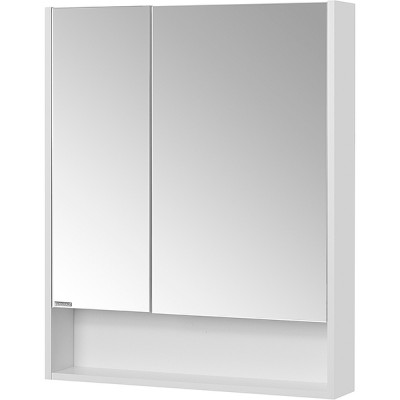 Зеркальный шкаф в ванную Aquaton Сканди 90 1A252302SD010 белый