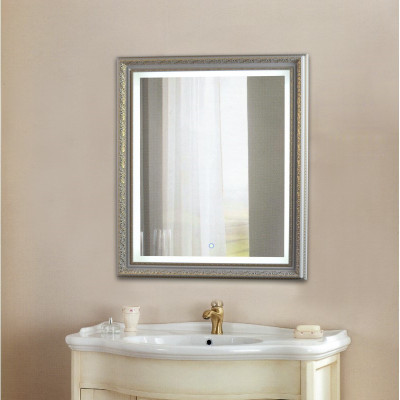 Зеркало в ванную с LED подсветкой Relisan BERTA Гл000024352, 63x78 прямоугольное