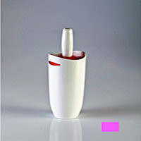 Primanova M-E05-03 ёрш с подставкой для унитаза, бело-розовый