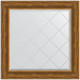 Зеркало настенное Evoform ExclusiveG 89х89 BY 4333 с гравировкой в багетной раме Травленая бронза 99 мм  (BY 4333)