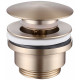 Донный клапан Abber AF0011G click-clack золото матовое для раковины  (AF0011G)