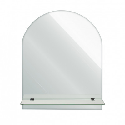Зеркало GFmark обычное, арка, закруглённое, 400х500 мм, полка 400 мм (40116)