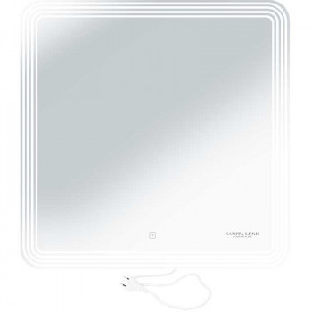 Зеркало в ванную Sanita Luxe Dial 80 DIA80SLMRKCS0010 с подсветкой с сенсорным выкл прямоугольное
