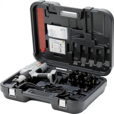 Пресс-устройство Press Gun 5 VIEGA сетевое c насадками 15, 22, 28мм в чемодане (707026)