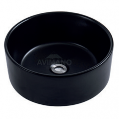 Накладная раковина Avimano Emotion 1243012 без перелива 40 см, черная матовая