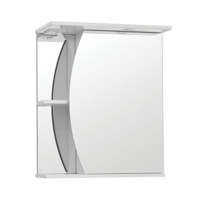 Зеркальный шкаф для ванной Style Line Эко Волна Камелия 60/С белый (ЛС-00000122)