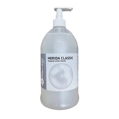 Мыло жидкое кремовое "MERIDA CLASSIC" нейтральное (1 бутылка - 1 л.) М1Н