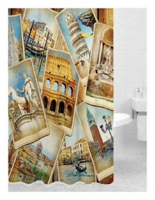 Bath Plus PRINT DSP3030 шторка для ванной (Италия), 180 см x 200 см