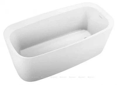 Акриловая ванна Allen Brau Infinity прямоугольная 170x78 см, белый матовый (2.21003.21)