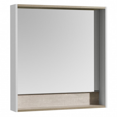 Зеркало Aquaton Капри 80 Бетон пайн (1A230402KPDA0), серый, настенное