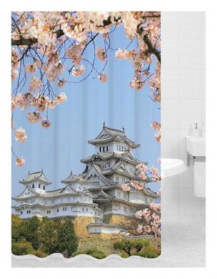 Bath Plus PRINT DSP3023 шторка для ванной (Япония), 180 см x 200 см