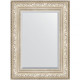 Зеркало настенное Evoform Exclusive 80х60 BY 3400 с фацетом в багетной раме Виньетка серебро 109 мм  (BY 3400)